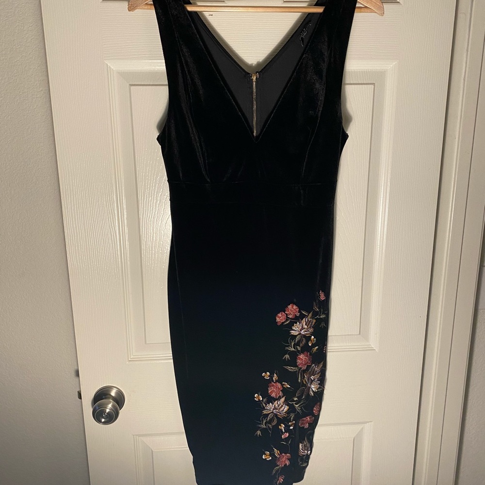 Beautiful black embroidered dress